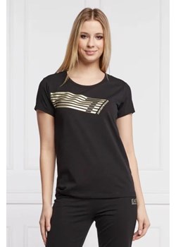 EA7 T-shirt | Regular Fit ze sklepu Gomez Fashion Store w kategorii Bluzki damskie - zdjęcie 172856228