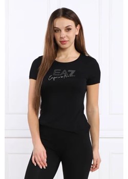 EA7 T-shirt | Slim Fit ze sklepu Gomez Fashion Store w kategorii Bluzki damskie - zdjęcie 172856365