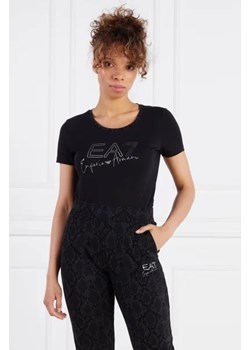 EA7 T-shirt | Slim Fit ze sklepu Gomez Fashion Store w kategorii Bluzki damskie - zdjęcie 172859386