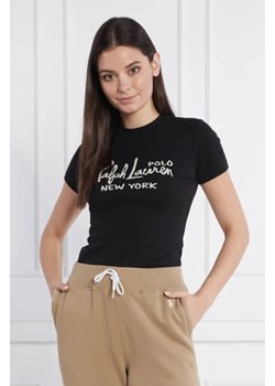 POLO RALPH LAUREN T-shirt | Slim Fit ze sklepu Gomez Fashion Store w kategorii Bluzki damskie - zdjęcie 172859459