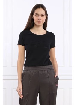 EA7 T-shirt | Slim Fit ze sklepu Gomez Fashion Store w kategorii Bluzki damskie - zdjęcie 172859885