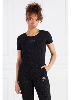 EA7 T-shirt | Slim Fit ze sklepu Gomez Fashion Store w kategorii Bluzki damskie - zdjęcie 172860038