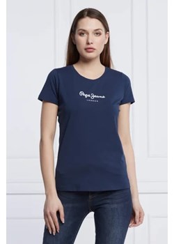 Pepe Jeans London T-shirt | Slim Fit ze sklepu Gomez Fashion Store w kategorii Bluzki damskie - zdjęcie 172860229