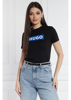 Hugo Blue T-shirt Classic Tee_B | Regular Fit ze sklepu Gomez Fashion Store w kategorii Bluzki damskie - zdjęcie 172862259