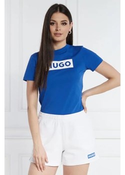 Hugo Blue T-shirt Classic Tee_B | Regular Fit ze sklepu Gomez Fashion Store w kategorii Bluzki damskie - zdjęcie 172863575