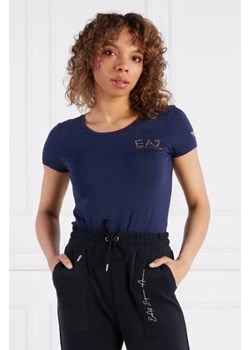 EA7 T-shirt | Slim Fit ze sklepu Gomez Fashion Store w kategorii Bluzki damskie - zdjęcie 172869537