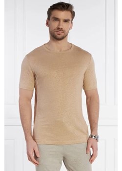BOSS BLACK Lniany t-shirt Tiburt 456 | Regular Fit ze sklepu Gomez Fashion Store w kategorii T-shirty męskie - zdjęcie 172871046
