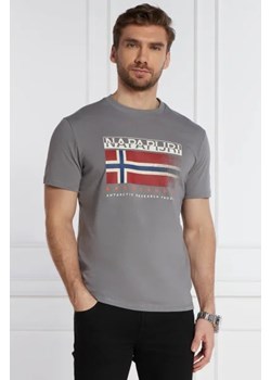 Napapijri T-shirt S-KREIS BLU MARINE | Regular Fit ze sklepu Gomez Fashion Store w kategorii T-shirty męskie - zdjęcie 172872227