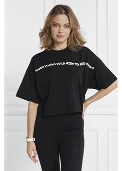 HUGO T-shirt Tee_6 | Cropped Fit ze sklepu Gomez Fashion Store w kategorii Bluzki damskie - zdjęcie 172876205