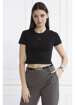 HUGO T-shirt Deluisa_1 | Cropped Fit ze sklepu Gomez Fashion Store w kategorii Bluzki damskie - zdjęcie 172877345