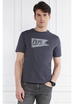 Pepe Jeans London T-shirt SINGLE CARDIFF | Regular Fit ze sklepu Gomez Fashion Store w kategorii T-shirty męskie - zdjęcie 172878097