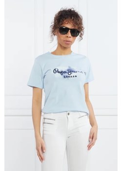 Pepe Jeans London T-shirt GOLDIE | Regular Fit ze sklepu Gomez Fashion Store w kategorii Bluzki damskie - zdjęcie 172878588