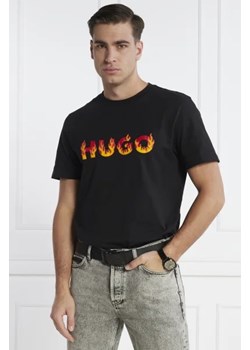 HUGO T-shirt Danda | Regular Fit ze sklepu Gomez Fashion Store w kategorii T-shirty męskie - zdjęcie 172880619
