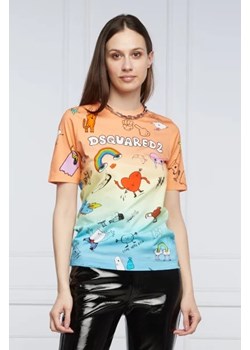 Dsquared2 T-shirt Cartoon Renny | Regular Fit ze sklepu Gomez Fashion Store w kategorii Bluzki damskie - zdjęcie 172882477