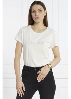 Liu Jo Sport T-shirt | Regular Fit ze sklepu Gomez Fashion Store w kategorii Bluzki damskie - zdjęcie 172886748