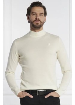 Karl Lagerfeld Wełniany sweter | Slim Fit ze sklepu Gomez Fashion Store w kategorii Swetry męskie - zdjęcie 172888705