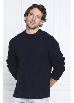 HUGO Wełniany sweter Scablito | Regular Fit ze sklepu Gomez Fashion Store w kategorii Swetry męskie - zdjęcie 172888967