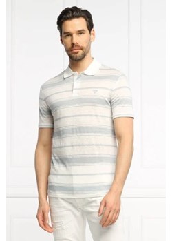 GUESS Lniane polo JOSU | Regular Fit ze sklepu Gomez Fashion Store w kategorii T-shirty męskie - zdjęcie 172889547