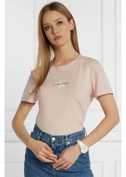 CALVIN KLEIN JEANS T-shirt | Slim Fit ze sklepu Gomez Fashion Store w kategorii Bluzki damskie - zdjęcie 172889646