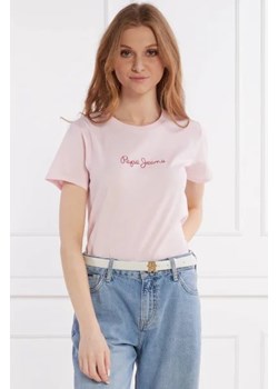 Pepe Jeans London T-shirt LORETTE | Regular Fit ze sklepu Gomez Fashion Store w kategorii Bluzki damskie - zdjęcie 172889675