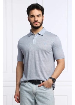 GUESS Lniane polo KISMI | Regular Fit ze sklepu Gomez Fashion Store w kategorii T-shirty męskie - zdjęcie 172890119