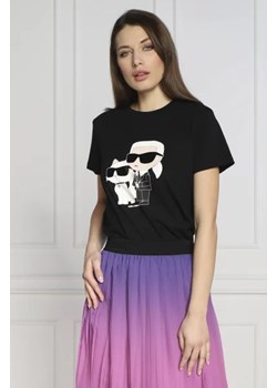 Karl Lagerfeld T-shirt ikonik 2.0 | Regular Fit ze sklepu Gomez Fashion Store w kategorii Bluzki damskie - zdjęcie 172890477