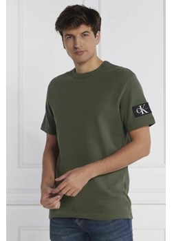 CALVIN KLEIN JEANS T-shirt BADGE WAFFLE | Regular Fit ze sklepu Gomez Fashion Store w kategorii T-shirty męskie - zdjęcie 172892679
