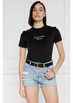 CALVIN KLEIN JEANS T-shirt | Regular Fit ze sklepu Gomez Fashion Store w kategorii Bluzki damskie - zdjęcie 172893025