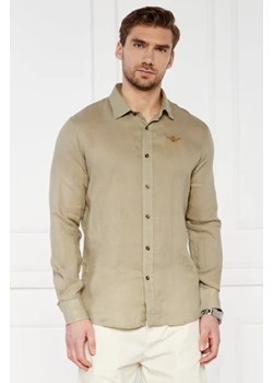 Aeronautica Militare Lniana koszula | Regular Fit ze sklepu Gomez Fashion Store w kategorii Koszule męskie - zdjęcie 172895385