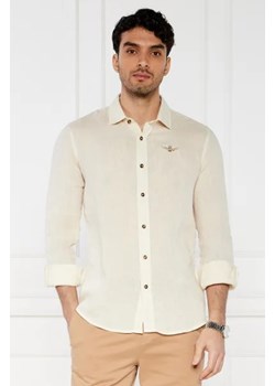 Aeronautica Militare Lniana koszula | Regular Fit ze sklepu Gomez Fashion Store w kategorii Koszule męskie - zdjęcie 172896339