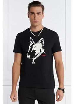 HUGO T-shirt Dammock | Regular Fit ze sklepu Gomez Fashion Store w kategorii T-shirty męskie - zdjęcie 172897976