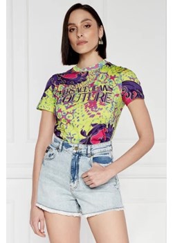 Versace Jeans Couture T-shirt | Regular Fit ze sklepu Gomez Fashion Store w kategorii Bluzki damskie - zdjęcie 172898507