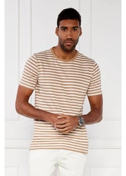 BOSS BLACK T-shirt Tiburt | Regular Fit | z dodatkiem lnu ze sklepu Gomez Fashion Store w kategorii T-shirty męskie - zdjęcie 172898579