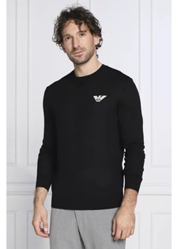 Emporio Armani Wełniany sweter | Slim Fit ze sklepu Gomez Fashion Store w kategorii Swetry męskie - zdjęcie 172899427
