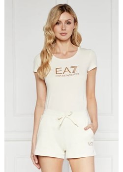 EA7 T-shirt | Slim Fit ze sklepu Gomez Fashion Store w kategorii Bluzki damskie - zdjęcie 172899796