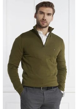 Tommy Hilfiger Sweter ZIP MOCK | Regular Fit | z dodatkiem kaszmiru ze sklepu Gomez Fashion Store w kategorii Swetry męskie - zdjęcie 172899925