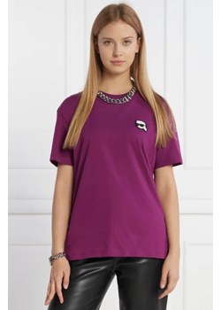 Karl Lagerfeld T-shirt ikonik 2.0 | Oversize fit ze sklepu Gomez Fashion Store w kategorii Bluzki damskie - zdjęcie 172900249