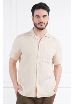 HUGO Lniana koszula Ellino 10248298 01 | Straight fit ze sklepu Gomez Fashion Store w kategorii Koszule męskie - zdjęcie 172900439