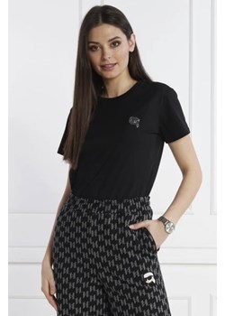 Karl Lagerfeld T-shirt ikonik 2.0 | Regular Fit ze sklepu Gomez Fashion Store w kategorii Bluzki damskie - zdjęcie 172901118