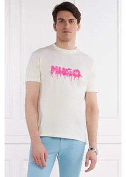 HUGO T-shirt Dacation | Regular Fit ze sklepu Gomez Fashion Store w kategorii T-shirty męskie - zdjęcie 172902059