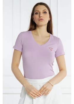 GUESS T-shirt VN MINI TRIANGLE | Slim Fit ze sklepu Gomez Fashion Store w kategorii Bluzki damskie - zdjęcie 172902346