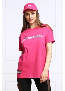 Superdry T-shirt CODE SL APPLIQUE | Loose fit ze sklepu Gomez Fashion Store w kategorii Bluzki damskie - zdjęcie 172902388