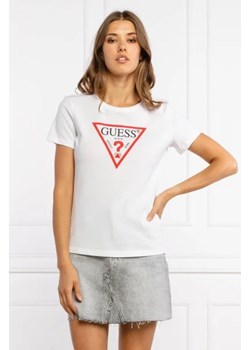 GUESS T-shirt ORIGINAL | Regular Fit ze sklepu Gomez Fashion Store w kategorii Bluzki damskie - zdjęcie 172907828