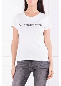CALVIN KLEIN JEANS T-shirt CORE INSTITUTIONAL | Regular Fit ze sklepu Gomez Fashion Store w kategorii Bluzki damskie - zdjęcie 172908065