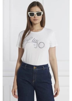 Liu Jo Rose T-shirt | Regular Fit ze sklepu Gomez Fashion Store w kategorii Bluzki damskie - zdjęcie 172908589