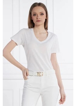 GUESS T-shirt SS VN SLUBBY | Regular Fit ze sklepu Gomez Fashion Store w kategorii Bluzki damskie - zdjęcie 172908977