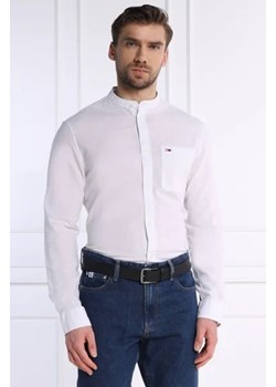 Tommy Jeans Koszula MAO LINEN BLEND | Regular Fit | z dodatkiem lnu ze sklepu Gomez Fashion Store w kategorii Koszule męskie - zdjęcie 172910658