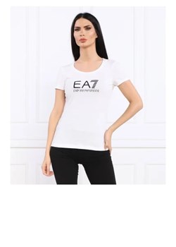 EA7 T-shirt | Slim Fit ze sklepu Gomez Fashion Store w kategorii Bluzki damskie - zdjęcie 172912347
