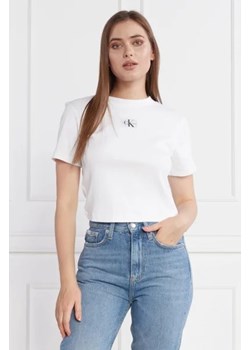 CALVIN KLEIN JEANS T-shirt | Cropped Fit ze sklepu Gomez Fashion Store w kategorii Bluzki damskie - zdjęcie 172916748
