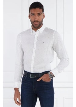 Tommy Hilfiger Lniana koszula FIL COUPE SF | Slim Fit ze sklepu Gomez Fashion Store w kategorii Koszule męskie - zdjęcie 172917367